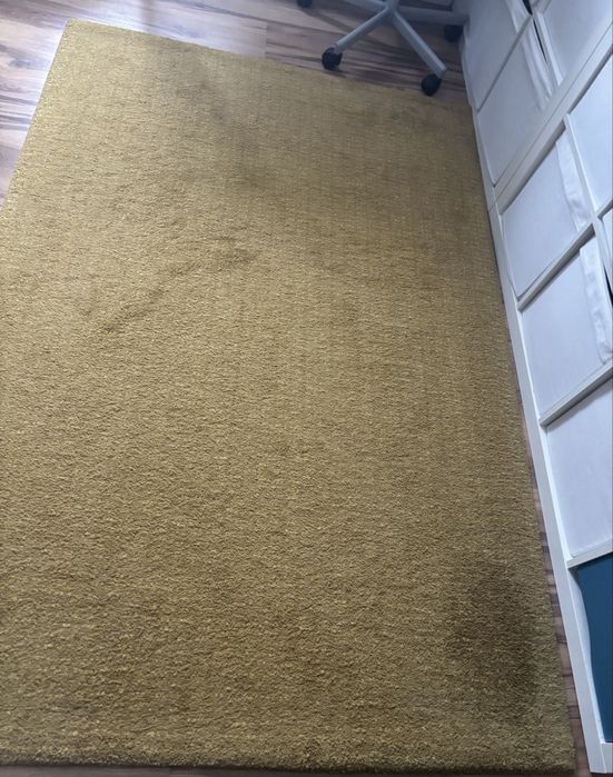 Dywan Ikea langsted musztarda 133x195