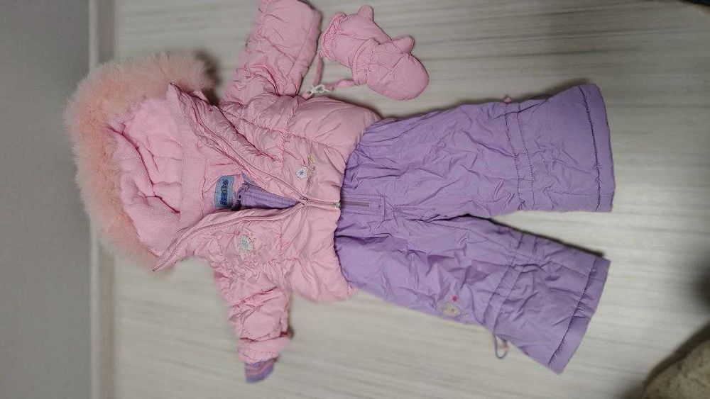 Дітячий зімовий камбінезон розмір 1-2 роки. на 74см.