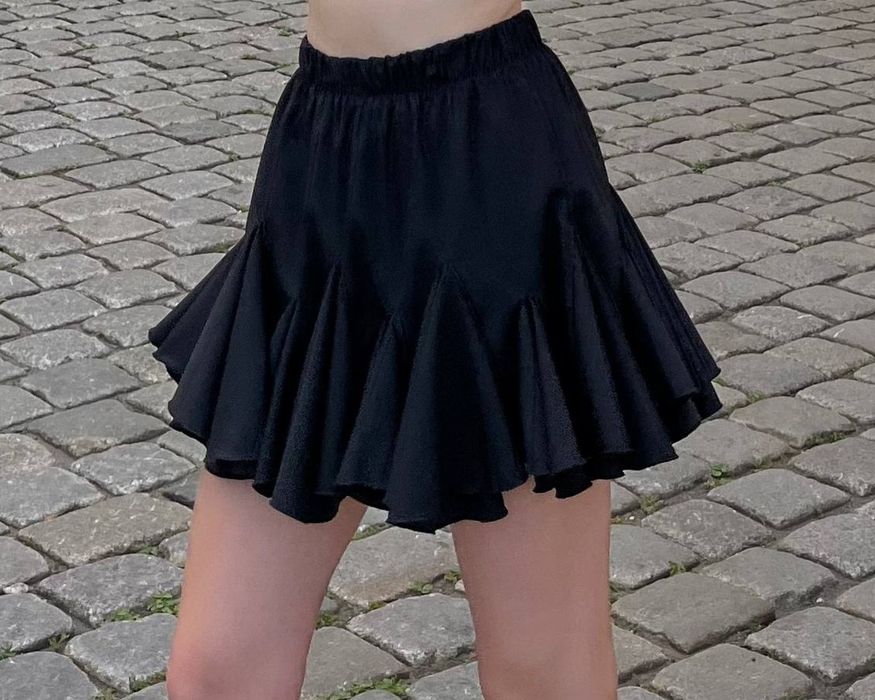 Юбка-шорти чорна