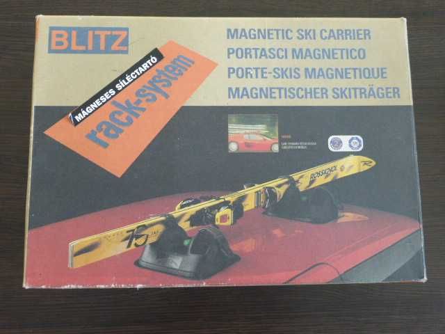 Bagażnik na narty magnetyczny