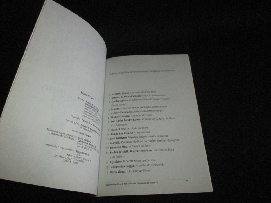 Livro Cadernos Biográficos 2 Amadeo de Souza-Cardoso