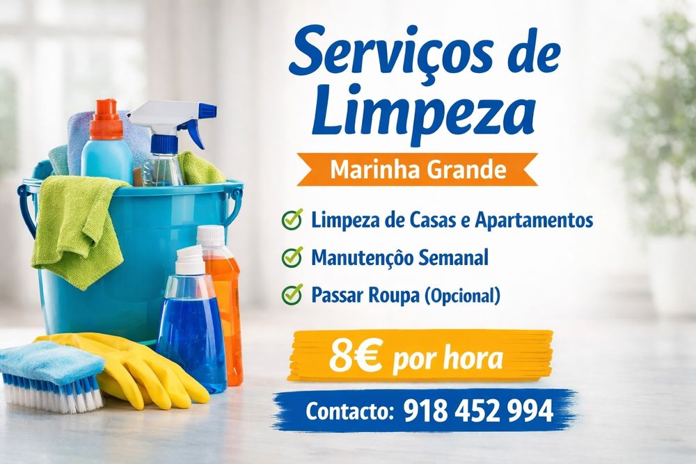 Limpeza doméstica por horas – Marinha Grande