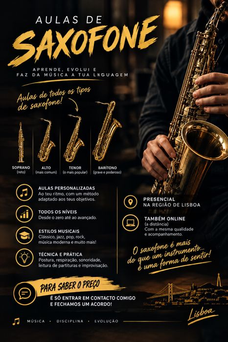 Aulas de Saxofone