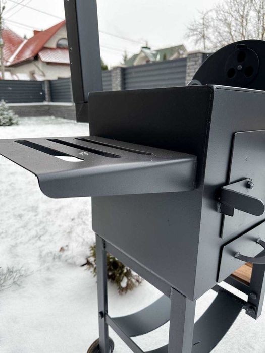 Мангал з пічкою під казан метал 4 мм на 8 шампурів ПОСИЛЕНИЙ