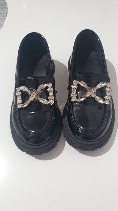 Mokasyny dziewczęce 29 wkładka 17 cm