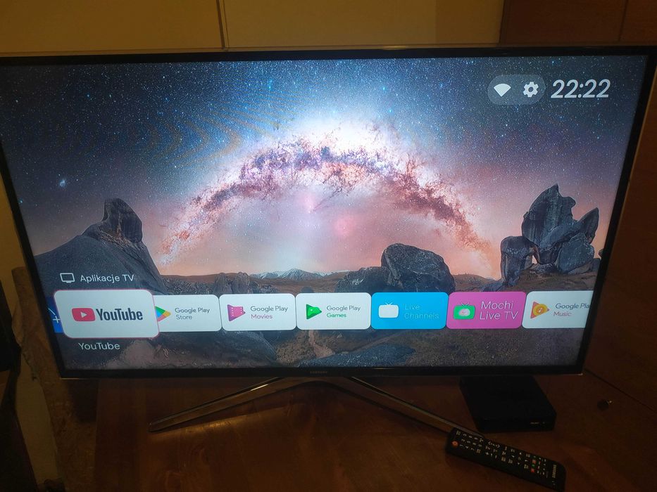 TV 40" Samsung + Smart box WIFI Android TV Netflix YouTube