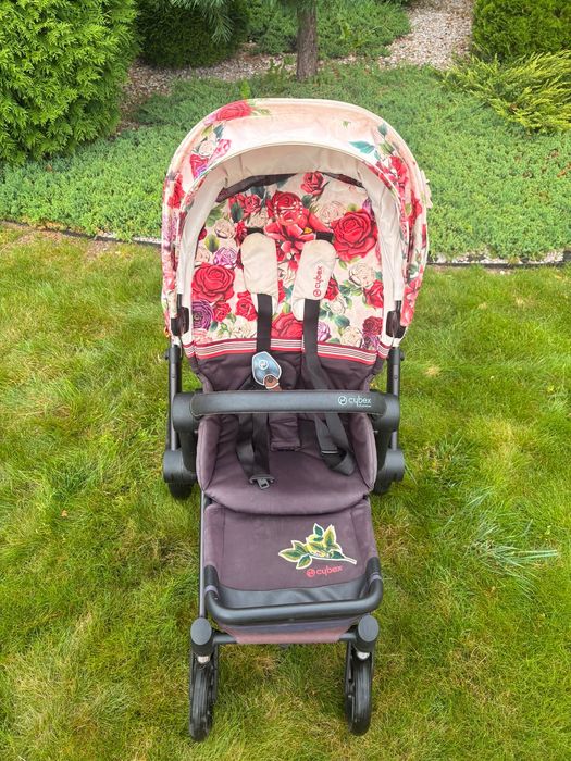 Zestaw Cybex Priam 2w1 Spring Blossom Light + MAXI Zestaw Akcesoriów