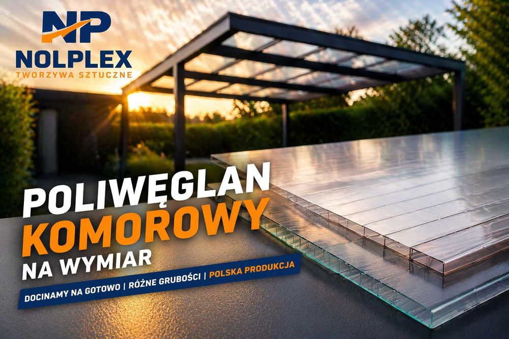 Poliwęglan komorowy - TARAS, PERGOLA, SZKLARNIA - na wymiar, CAŁY KRAJ - polska produkcja