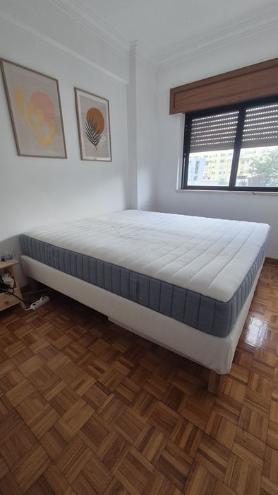 Cama ikea ESPEVÄR + colchão ikea VALEVÅG 180x200