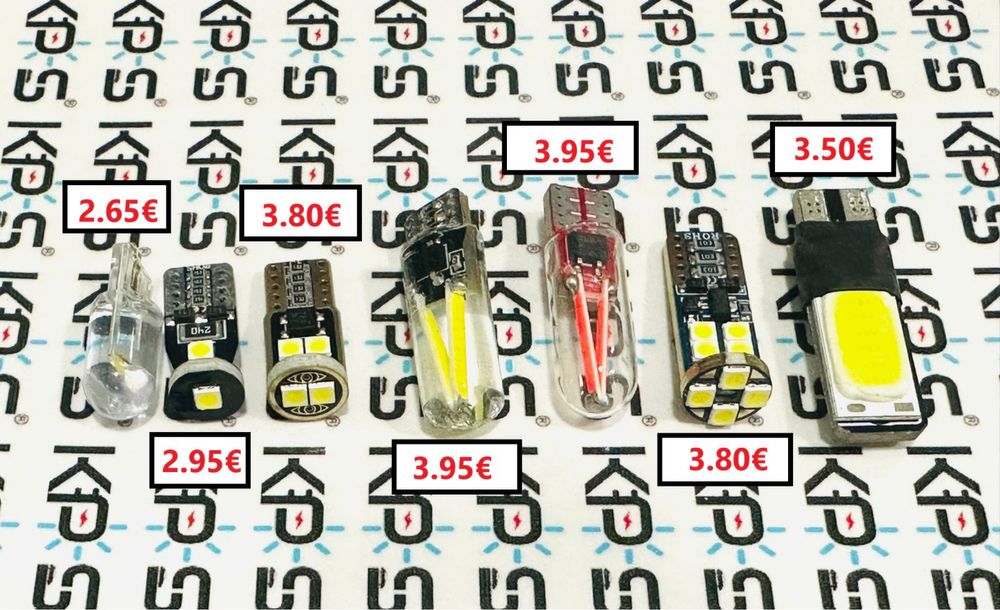 Led T10 w5w 7w canbus 12v -24v