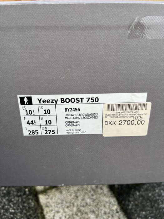Adidas Yeezy Boost 750 Chocolate Light Brown sneakersy wysokie 44 2/3