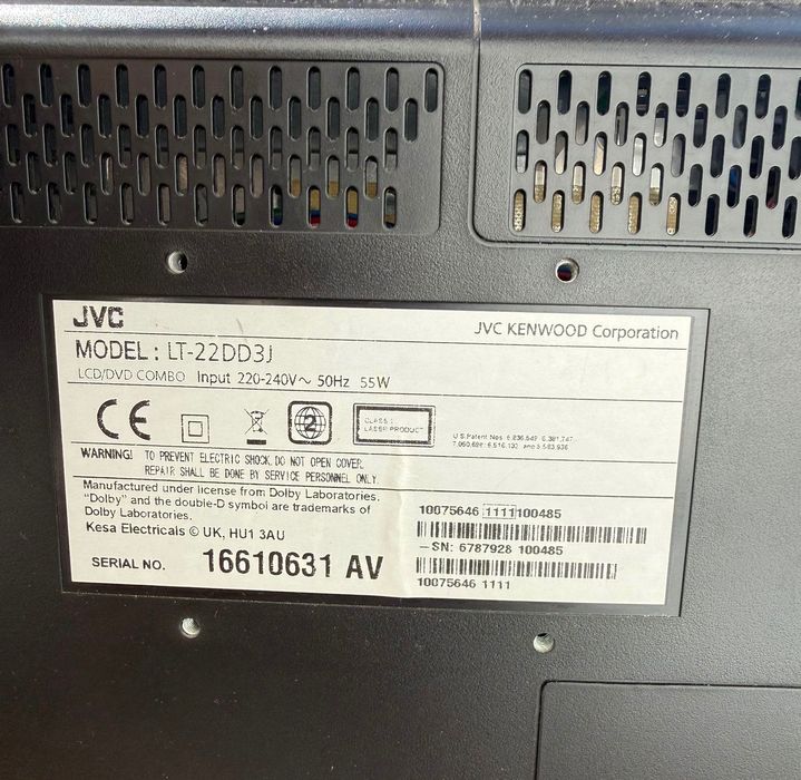 TV JVC usada sem comando