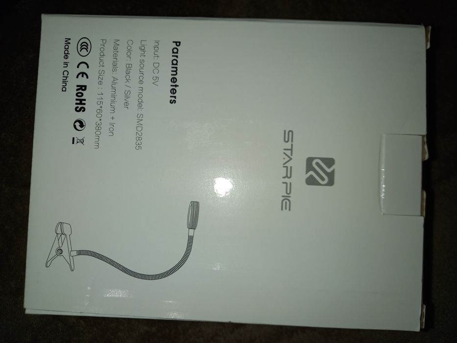 Luz de leitura portátil a pilhas