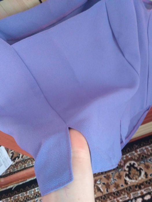 Сиреневый топ-майка