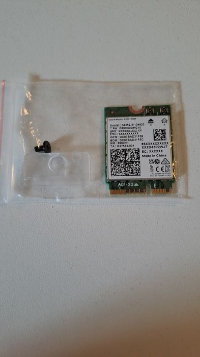 Módulo Intel Wi-Fi 6 AX101 novo