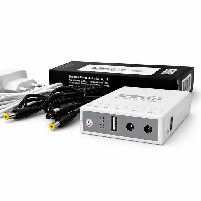 Дбж для роутера mini ups WGP 10400mAh ибп безперебійник для роутера міні упс для роутера мини упс для роутера повербанк для роутера павербанк доя роу