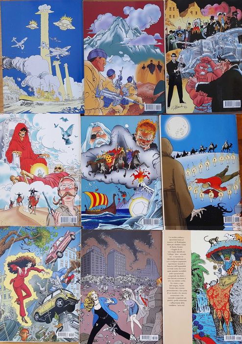 Lote de 9 álbuns do Martin Mystère Gigante, Speciale em italiano