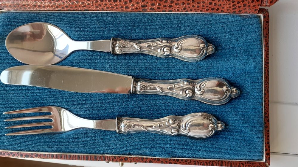 Silver Cutlery, New with Case, Christmas, Baptism, Baby, Birthday64286389417347121