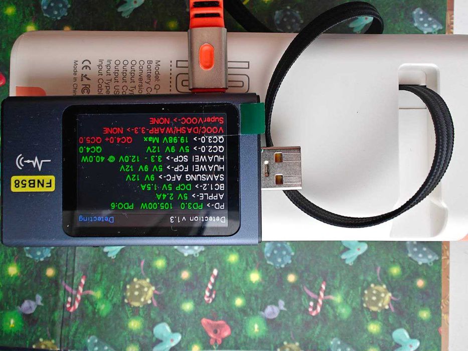 Power Bank QOOVI 50000mAh 100w Q50000 TFT PD SuperVOOC