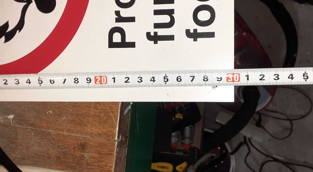 Placa não fumadores