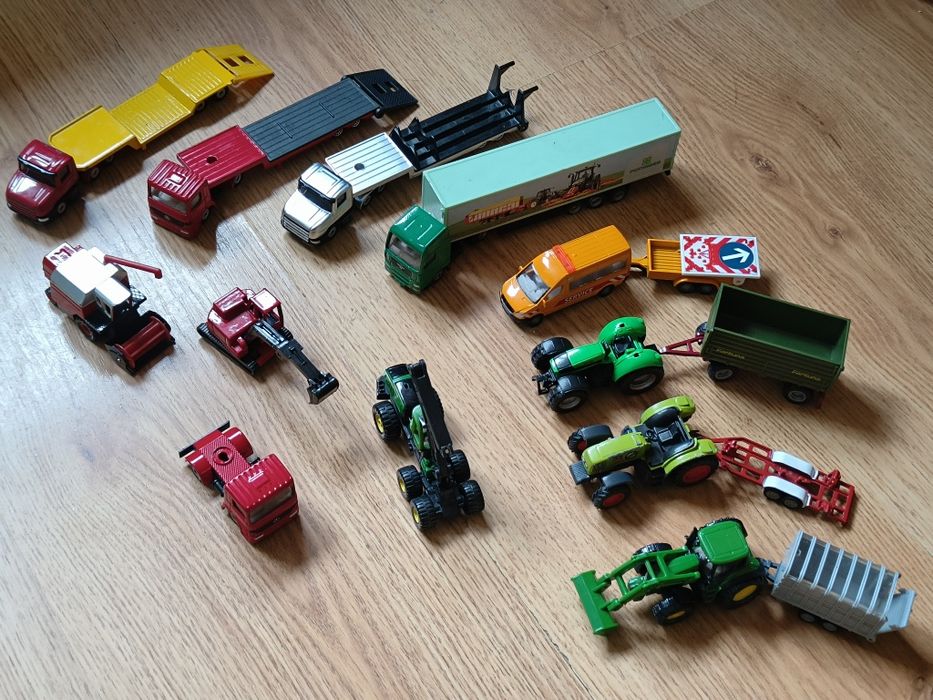 Auta Zabawki Siku Zestaw Zabawek Dzieci Dziecka Traktor Ciągnik Tir