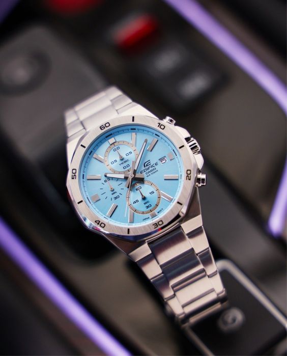 ОРИГІНАЛ Casio Edifice EFV-640D-2BVUEF Tiffany чоловічий годинник