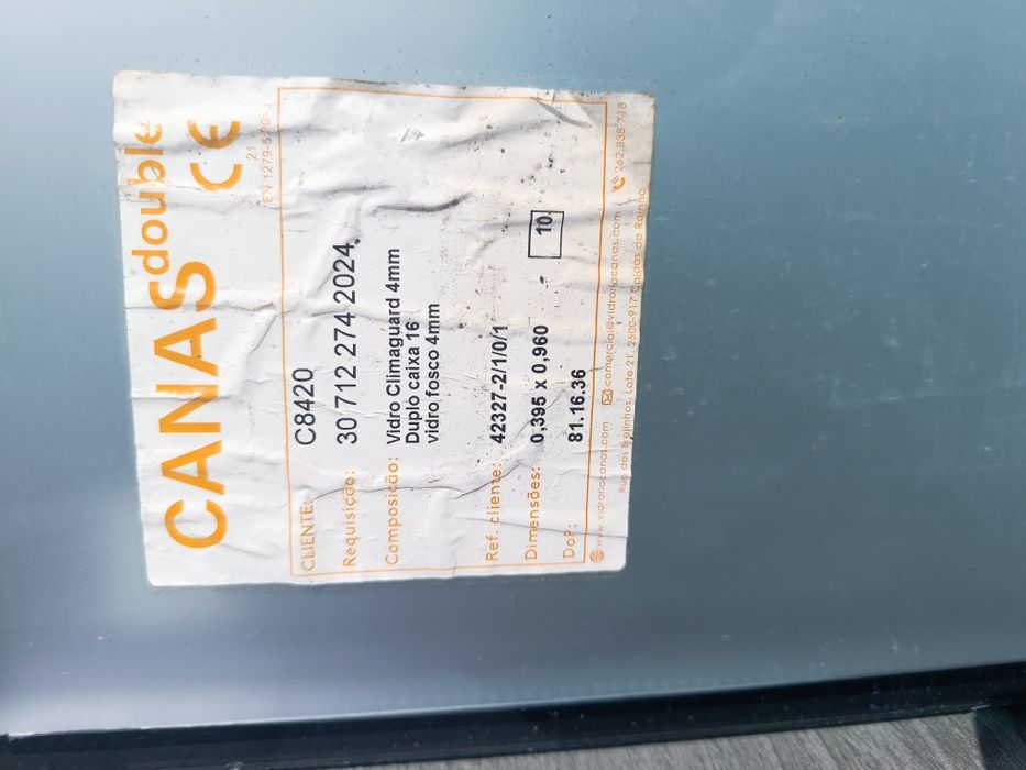 Vidros Climaguard duplo 4 mm com gás argon