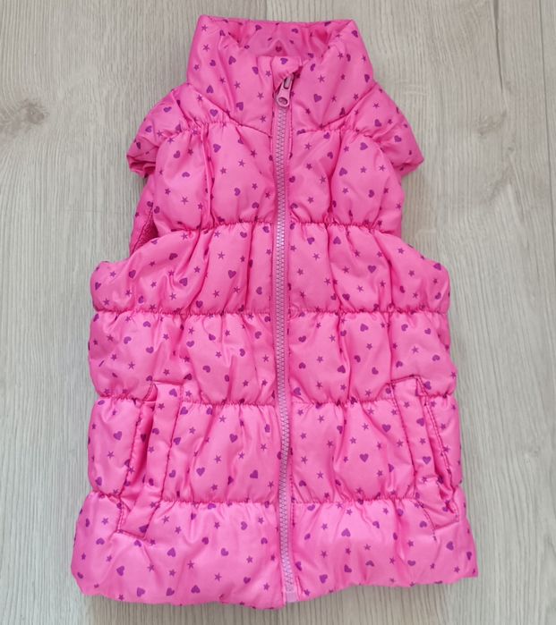 Kamizelka, bezrękawnik dziewczęcy roz. 98/104