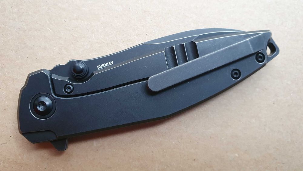 Nóż CRKT Ibis 2561 Black Stonewashed Titanium stal S35VN