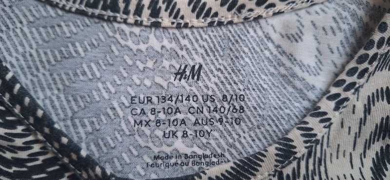 Bluzka na długi rękaw dla dziewczynki rozm. 134 H&M