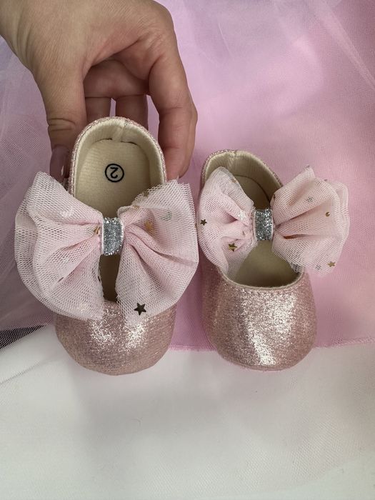 Пінетки рожеві білі золоті пудра пинетки розовые туфельки на рочок