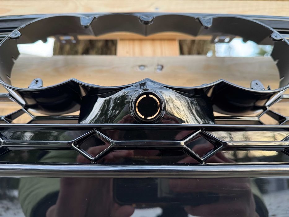 Grill Atrapa Audi A7 C8 18-22 styl RS7 ALL BLACK camera, ACC