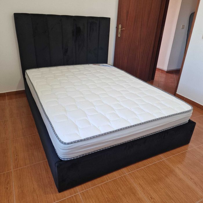 Camas De Casal Estofadas ALTA GAMA - MODELO GOMOS - Top de Gama 190x140m Estrado Incluído!!
