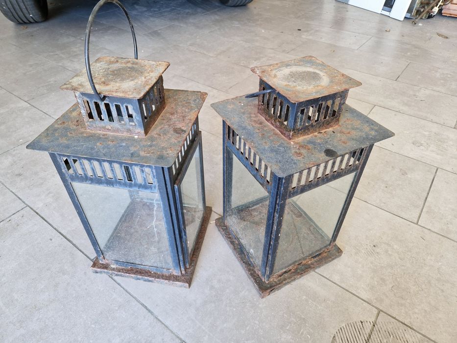 Lanternas decorativas em metal