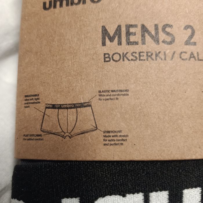 Bokserki męskie Umbro 2-pack XL