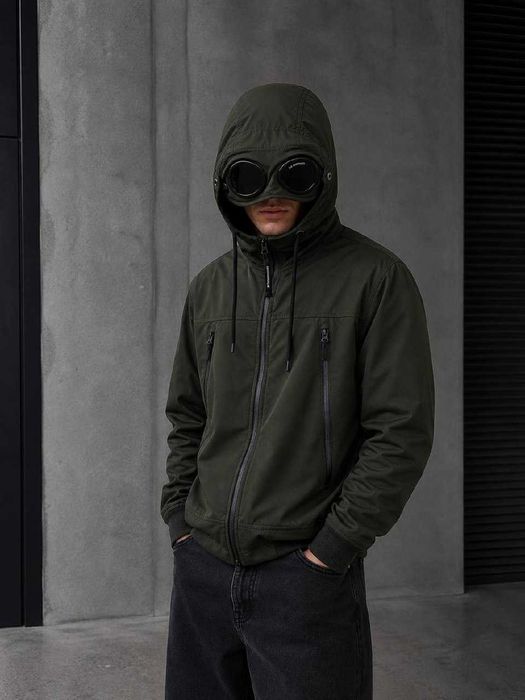 Чоловіча куртка CP Company CP4 преміум якості, стильна демісезонна куртка Soft Shell з мікрофлісовою підкладкою, водовідштовхувальний матеріал