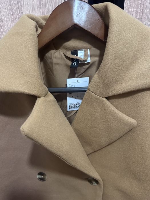H&M dwurzędowy płaszcz rozmiar L