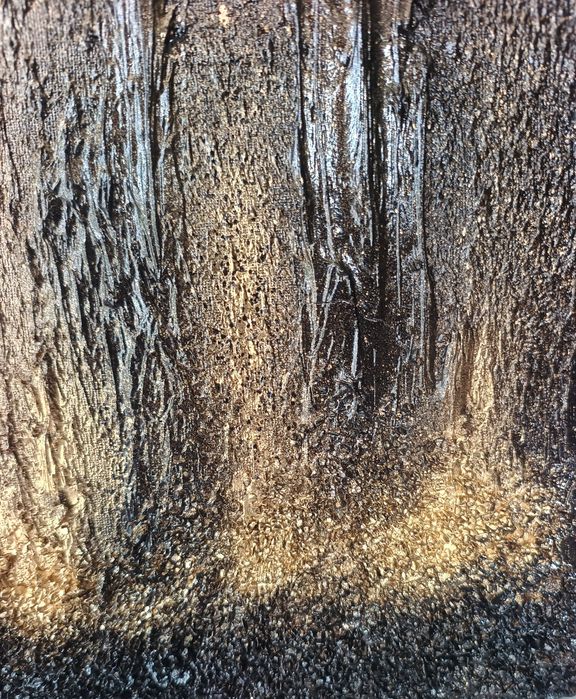 Quadro com textura pintado a mão 100×100