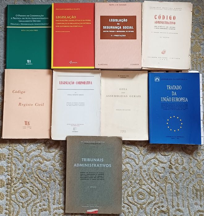 Direito Vários Livros antigos Alguns Raros