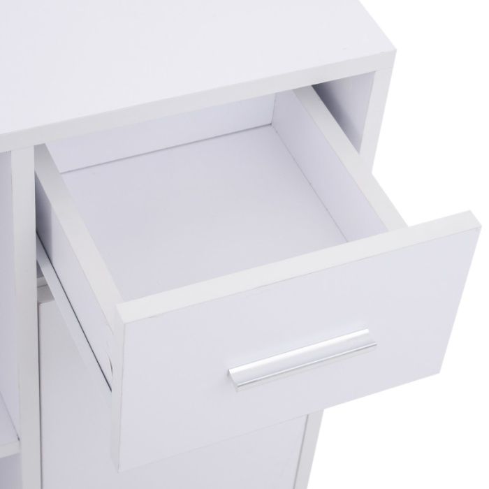 Secretária Mesa de trabalho Mesa de Canto com Estante Giratória 180°