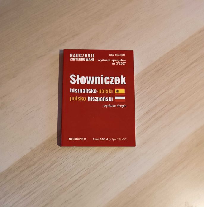 Język hiszpański Słowniczek hiszpańsko - polski polsko - hiszpański