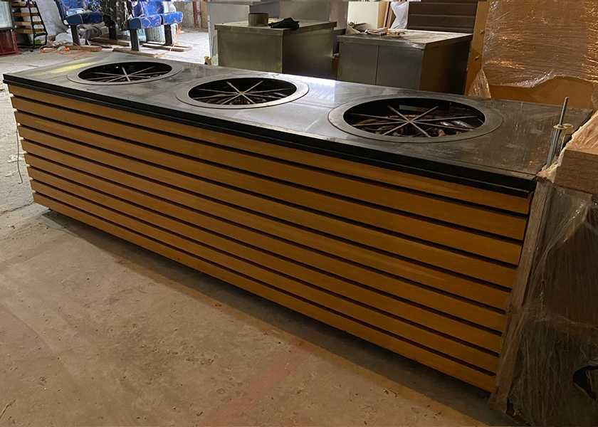 Б/у тепловая витрина для подогрева первых блюд для общепита ресторана