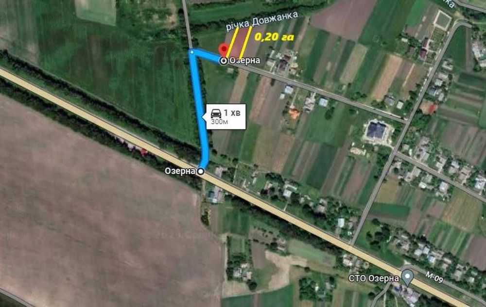 під будівництво cело ОЗЕРНА за 15 кілометрів з Тернополя