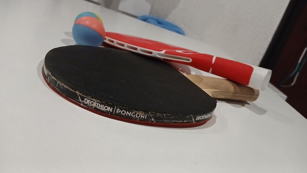 Raquetes de ping pong
