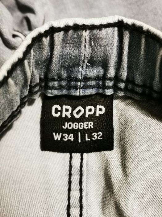 Jeansy jasno niebieskie cropp cargo pants