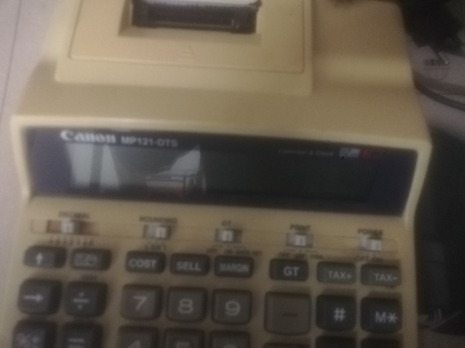 Calculadora pequena de rolo