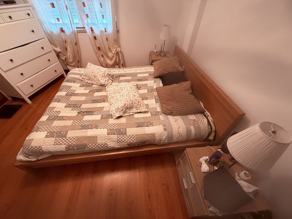Cama IKEA 170x210  colchao e estrado