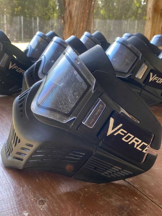 Máscaras de proteção Paintball usadas - 10 unidades