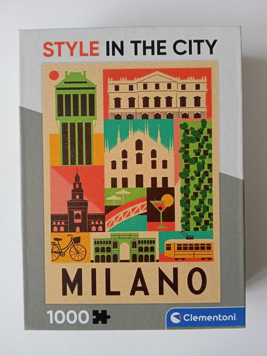 Puzzle Clementoni 1000 elementów Style in the City: Milano, Mediolan, kompletne