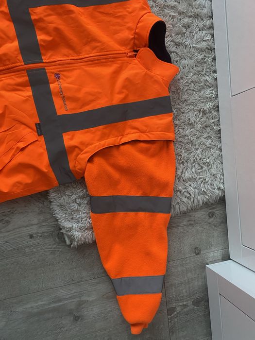 Kurtka softshell z odczepianymi rekawami z polaru rozmiar L